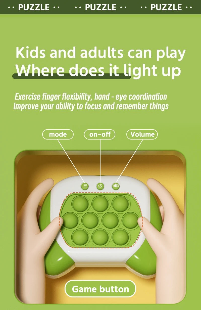 Light up popping game