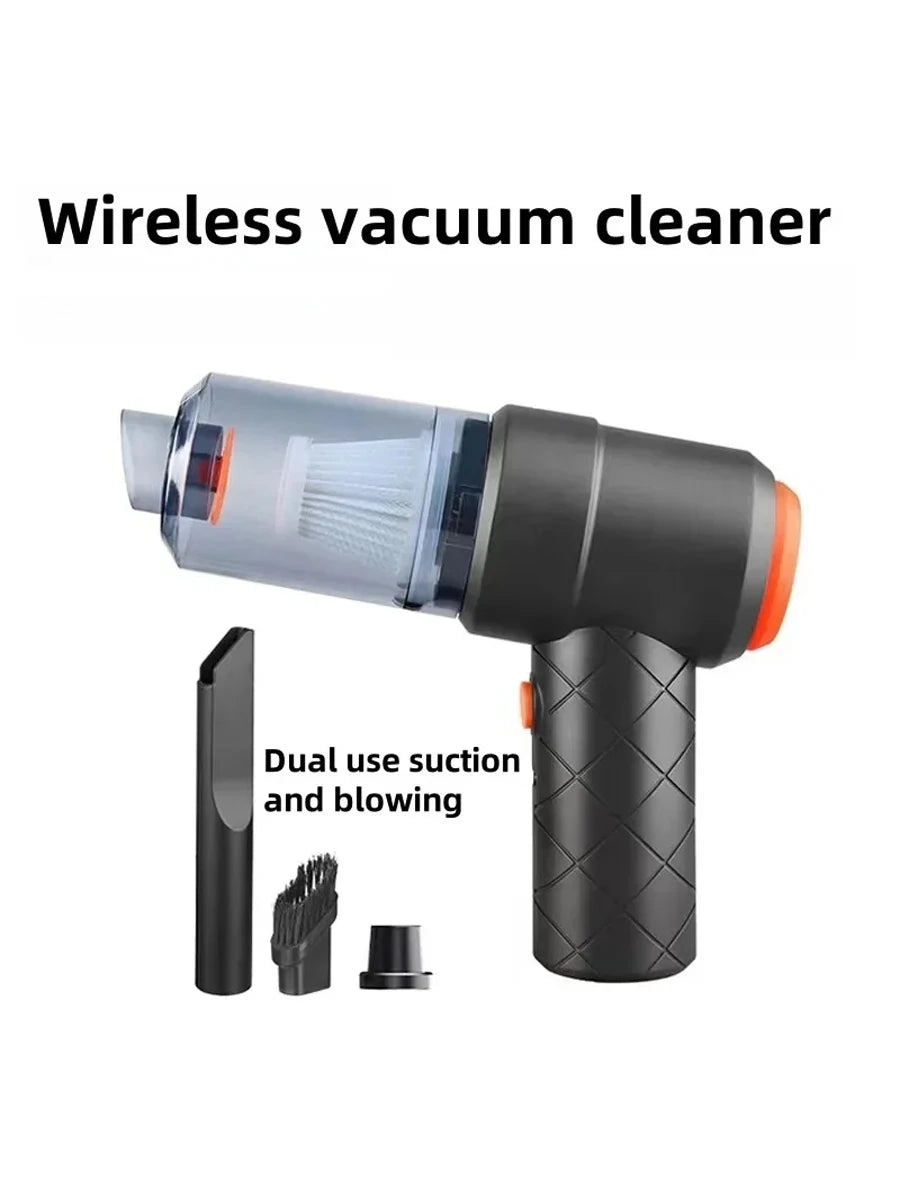 2-in-1 Cordless Car Vacuum Cleaner & Air Duster - Portable Handheld Mini Vacuum for Home & Auto!