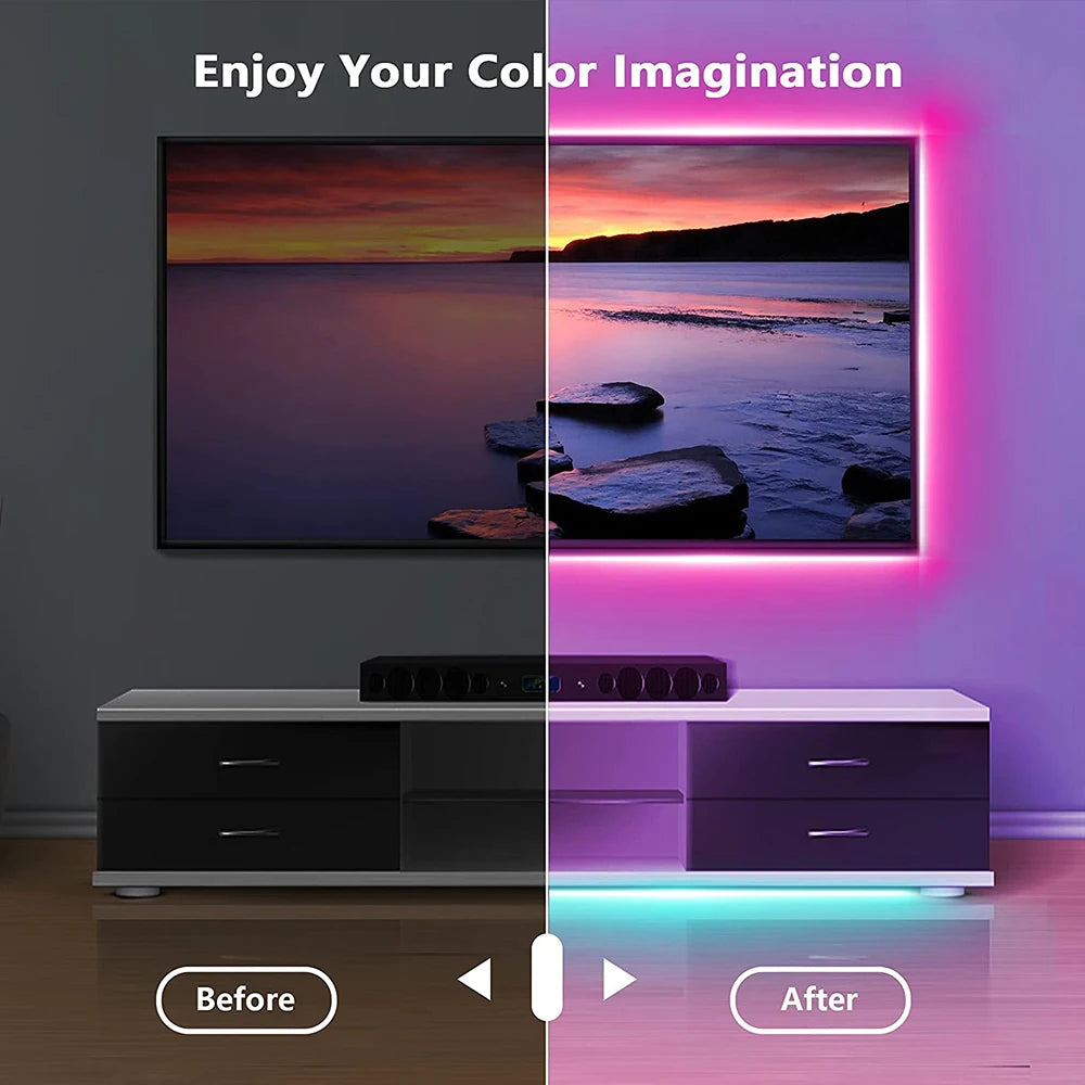 USB LED TV backlight with app control for colourful ambient lighting