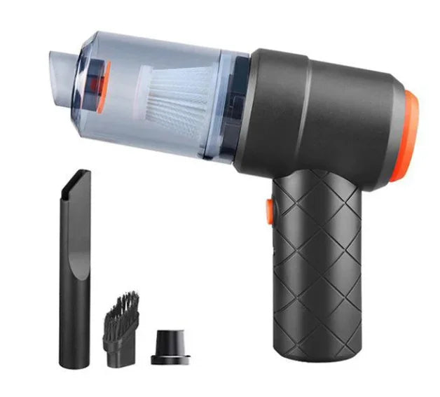 2-in-1 Cordless Car Vacuum Cleaner & Air Duster - Portable Handheld Mini Vacuum for Home & Auto!