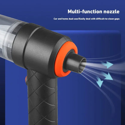 2-in-1 Cordless Car Vacuum Cleaner & Air Duster - Portable Handheld Mini Vacuum for Home & Auto!