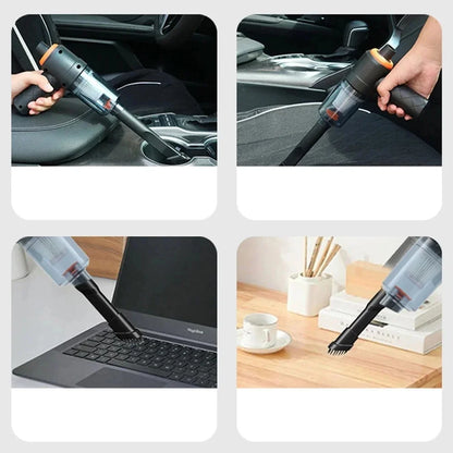 2-in-1 Cordless Car Vacuum Cleaner & Air Duster - Portable Handheld Mini Vacuum for Home & Auto!
